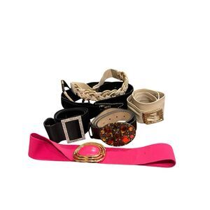 Lot of 7 vintage belts